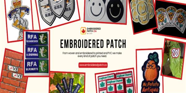 Custom Embroidered Patches CA